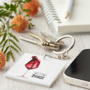 Porte-clefs Cadeau parfait pour les amateurs de vin, Élégant