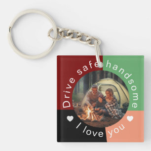 Porte-clefs Cadeau Personnalisé avec Photo pour Lui - Conduis 