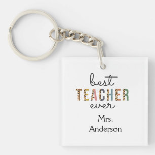 Porte-clefs Cadeau personnalisé de Meilleur Enseignant pour En