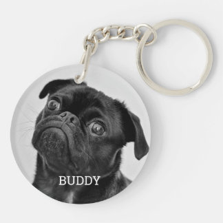 Porte-clefs Cadeau Personnalisé de Photo de Chien pour les Amo