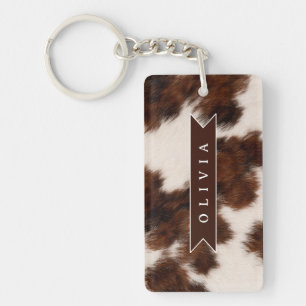 Porte-clefs Cadeau personnalisé de style western cowgirl avec
