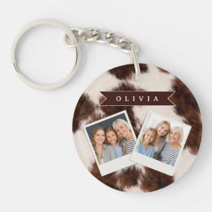 Porte-clefs Cadeau personnalisé de style western cowgirl avec