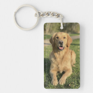 Porte-clefs Cadeau personnalisé pour amateur de chiens avec 2 