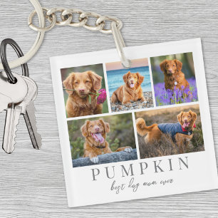 Porte-clefs Cadeau Personnalisé pour Amateur de Chiens Photo d
