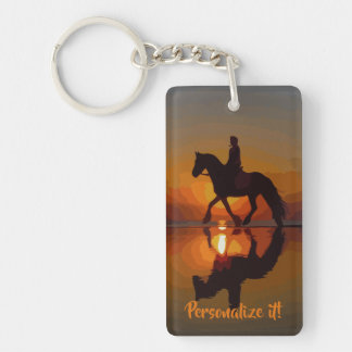 Porte-clefs Cadeau personnalisé pour l'équitation du cheval