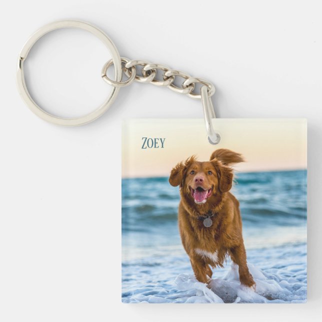 Porte-clefs Cadeau photo de compagnie personnalisable Parents  (Devant)