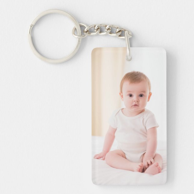 Porte-clefs Cadeau Photo Porte - clé Personnalisé Pour Papa (Devant)