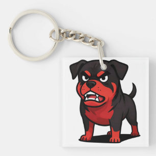 Porte-clefs Cadeau pour amateur de chien Rottweiler de dessin