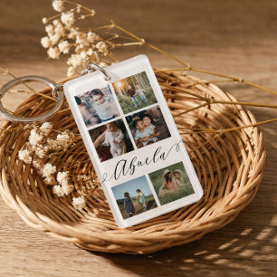 Porte-clefs Cadeau pour grand-mère Abuela Collage de photos So