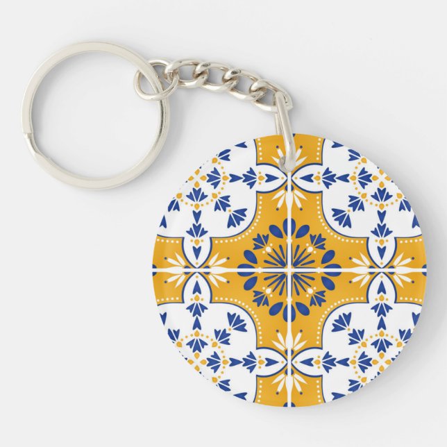 Porte-clefs Cadeau pour nièce Portugais azulejo de tante (Devant)