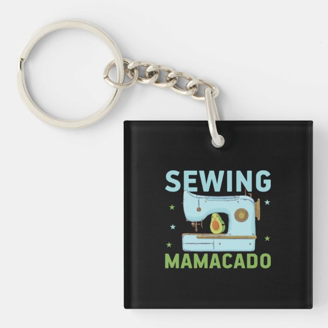Porte-clefs Cadeau Quilter | Coudre Mamacado (Devant)