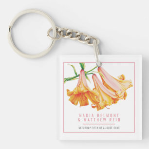 Porte-clefs Cadeau souvenir de mariage personnalisé Lily Orang