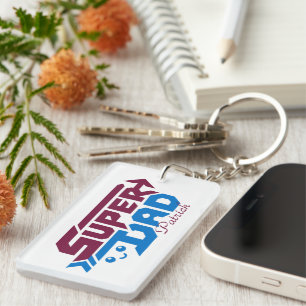 Porte-clefs Cadeau Super Papa Gamer – Rétro Mignon