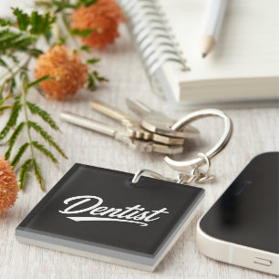 Porte-clefs Cadeau Tasse de Café avec Typographie de Script de