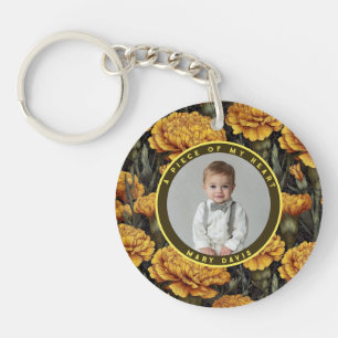 Porte-clefs Cadeaux Artistiques Uniques Pour Hommes Fleur d'Oe