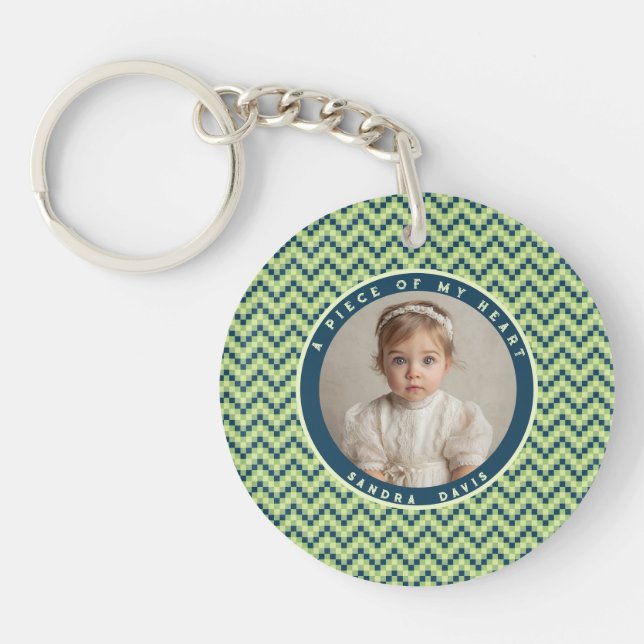 Porte-clefs Cadeaux Classiques Pour Lui Motif Rayé (Devant)