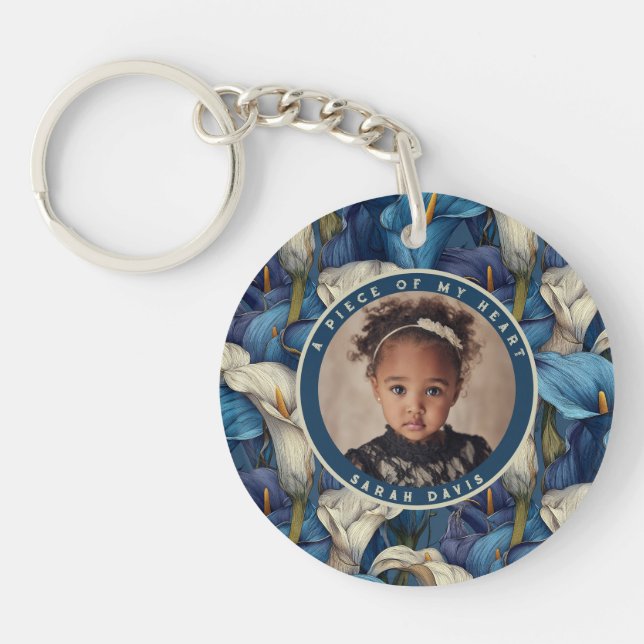 Porte-clefs Cadeaux Classiques Pour Sœur Lys Calla Fleur (Devant)