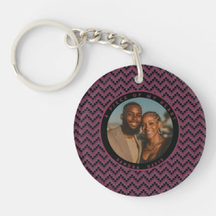 Porte-clefs Cadeaux d'anniversaire colorés pour mari à motif r