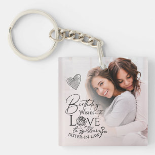 Porte-clefs Cadeaux d'anniversaire minimalistes personnalisés