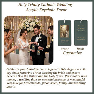 Porte-clefs Cadeaux de demoiselles d'honneur de mariage cathol