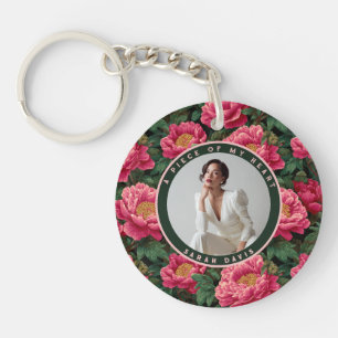 Porte-clefs Cadeaux de Mariage Élégants Florales Pivoines