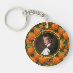 Porte-clefs Cadeaux de Noël classiques Fleur d'Hydrangeas