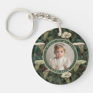 Porte-clefs Cadeaux de Noël élégants pour lui Fleur de calla