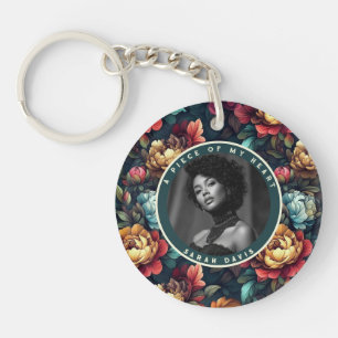 Porte-clefs Cadeaux de Noël élégants pour papa avec pivoines p