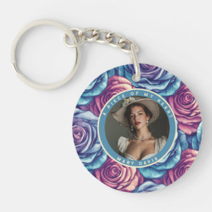 Porte-clefs Cadeaux de Noël Intemporels Pour Femme Rose Floral