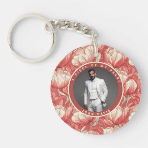 Porte-clefs Cadeaux de Noël uniques pour mari photo Tulipe