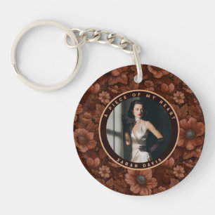 Porte-clefs Cadeaux de retraite rétro pour maman Anémones Fleu
