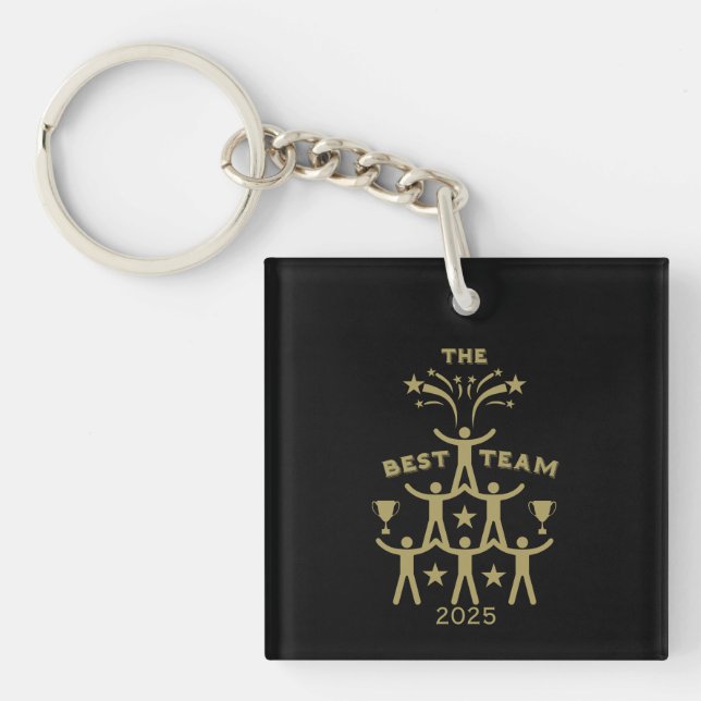 Porte-clefs Cadeaux d'équipe de travail d'entreprise (Devant)
