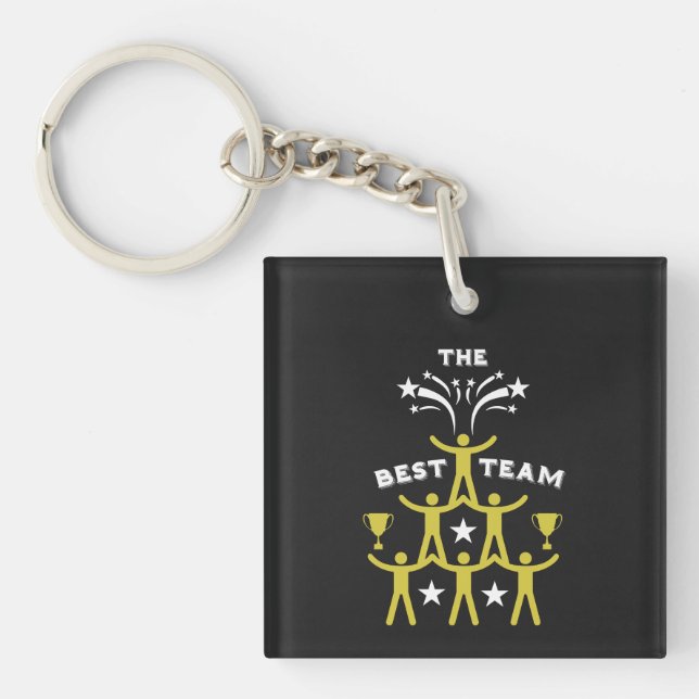 Porte-clefs Cadeaux d'équipe de travail d'entreprise (Devant)