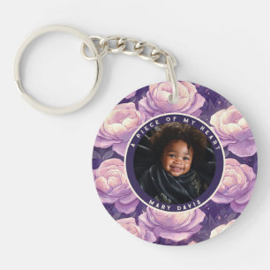 Porte-clefs Cadeaux Élégants Pour Couples Fleur de Rose