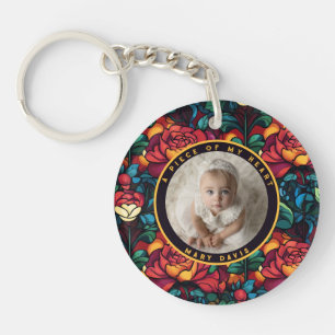 Porte-clefs Cadeaux intemporels pour filles Rose personnalisée