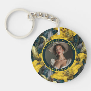 Porte-clefs Cadeaux mignons pour papa Lilies Floral