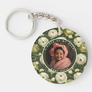 Porte-clefs Cadeaux Naturels Pour Soeur Floral Ranunculus