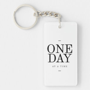 Porte-clefs Cadeaux noirs blancs de inspiration d'une citation