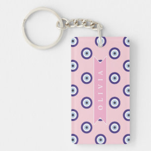 Porte-clefs Cadeaux Personnalisés avec Motif d'Oeil Maléfique 