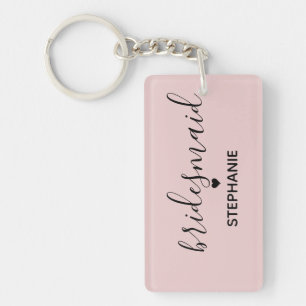 Porte-clefs Cadeaux personnalisés minimalistes pour demoiselle