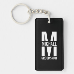 Porte-clefs Cadeaux Personnalisés pour Garçons d'Honneur avec 