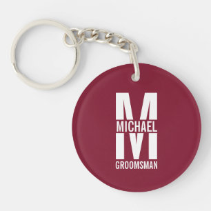 Porte-clefs Cadeaux Personnalisés pour Garçons d'Honneur avec