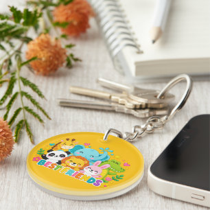 Porte-clefs Cadeaux Safari Animaux de la Jungle Meilleurs Amis