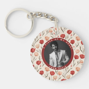 Porte-clefs Cadeaux Uniques Pour Femme Photo Tulipe Fleur