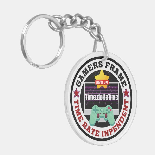 Porte-clefs Cadre Gamers - Taux de temps indépendant (Devant gauche)