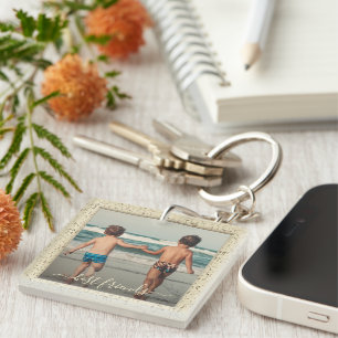 Porte-clefs Cadre ivoire personnalisé avec photo des meilleurs