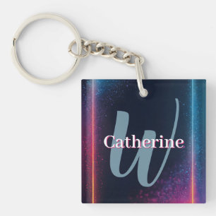 Porte-clefs Cadre lumineux en néon dynamique avec nom personna