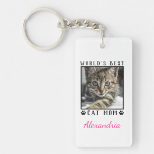 Porte-clefs Cadre photo empreintes de pattes de la meilleure m