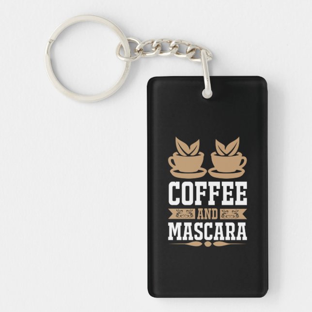 Porte-clefs Café Art Café Et Mascara (Devant)