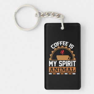 Porte-clefs Café Art Café Mon Esprit Animal